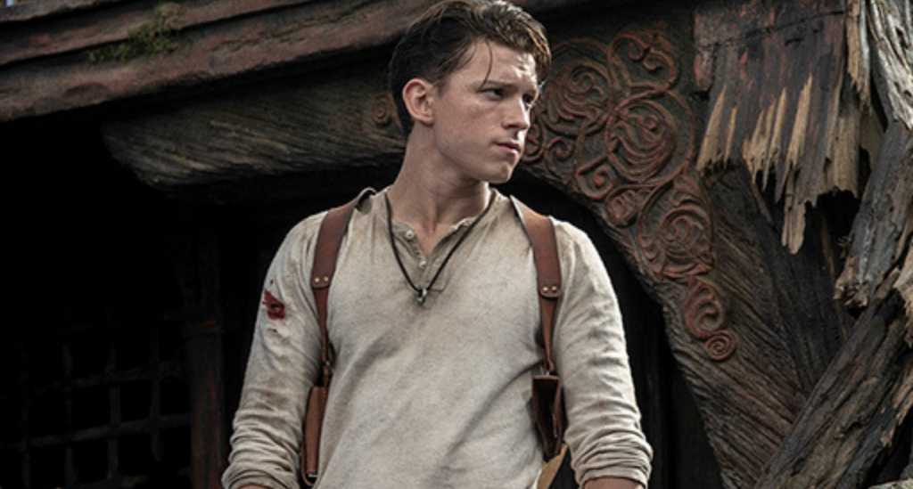 Tom Holland em Uncharted. Foto: Divulgação/Internet