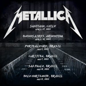 Agenda de shows Metallica