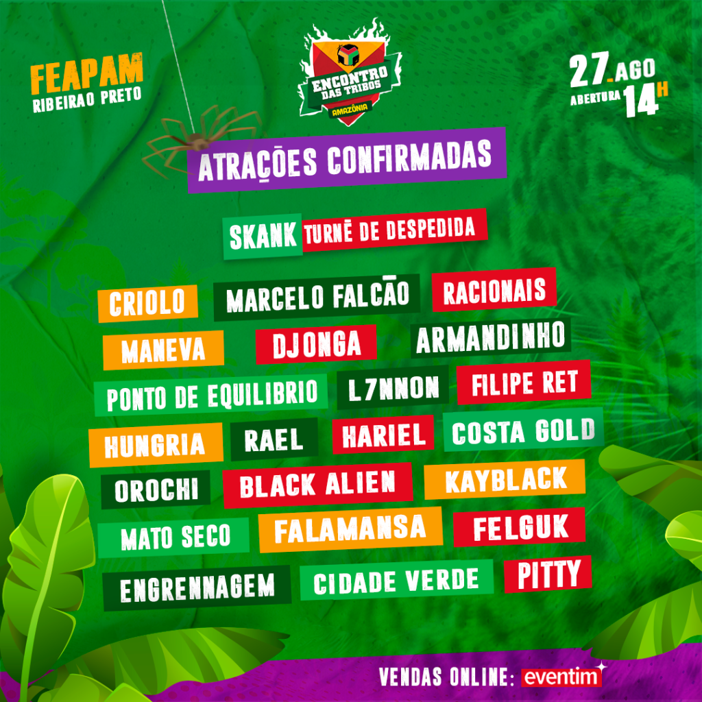 Line UP - Encontro das Tribos Ribeirão Preto