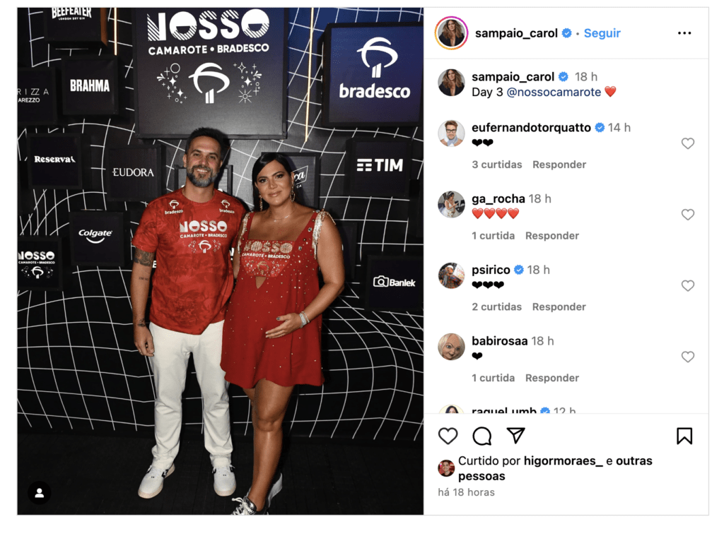 Carol Sampaio - Reprodução : Instagram