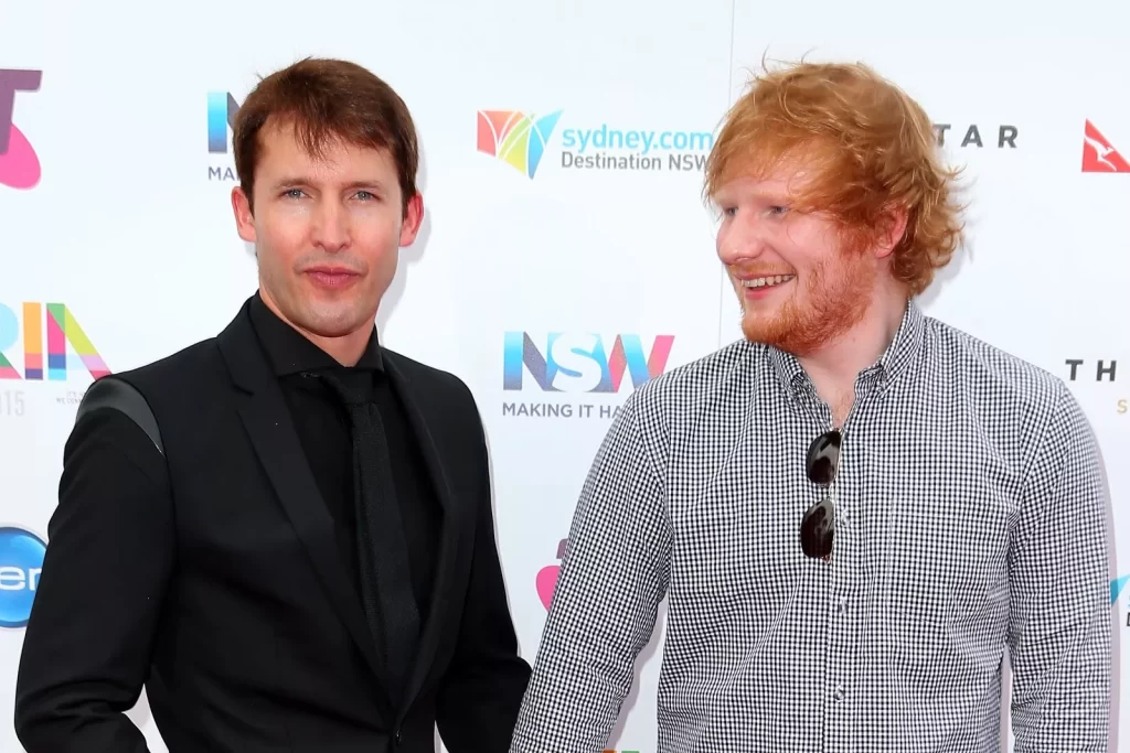 James Blunt e Ed Sheeran. Foto: Divulgação / Internet