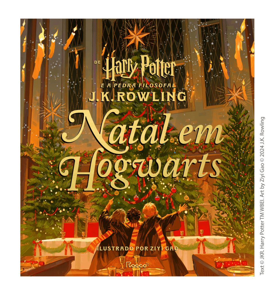 Capa Livro - Natal em Hogwarts. Fonte: Editora Rocco.