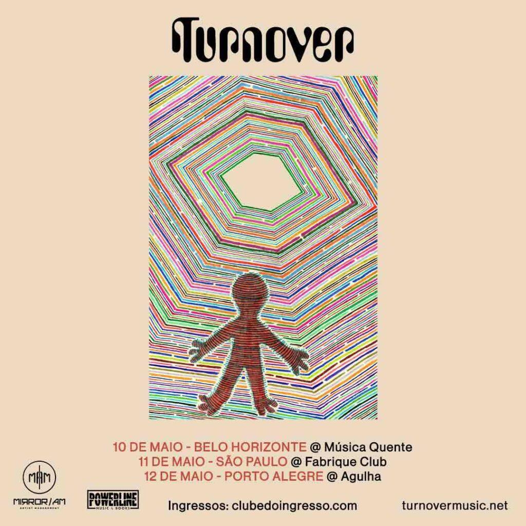 Flyer oficial Turnover no Brasil. Foto: Divulgação / Internet